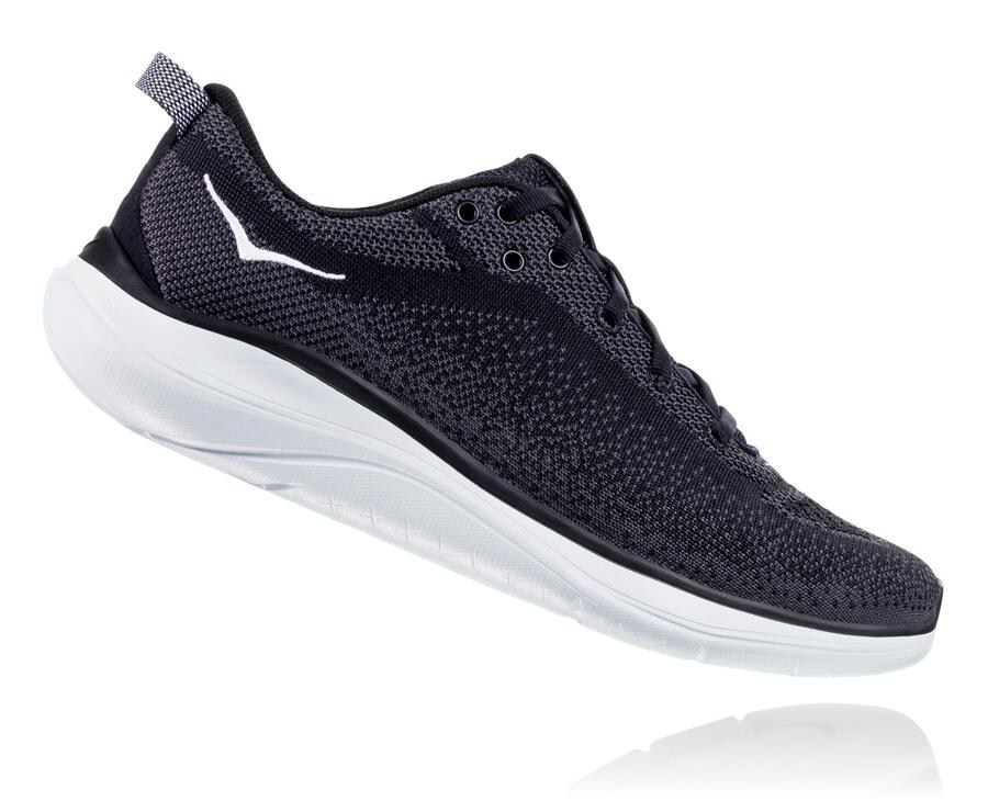 Hoka One One Tenisky Damske Čierne/Biele - Hupana Flow - 64102-HRXE